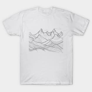 Minimalism Mountain Range T-Shirt